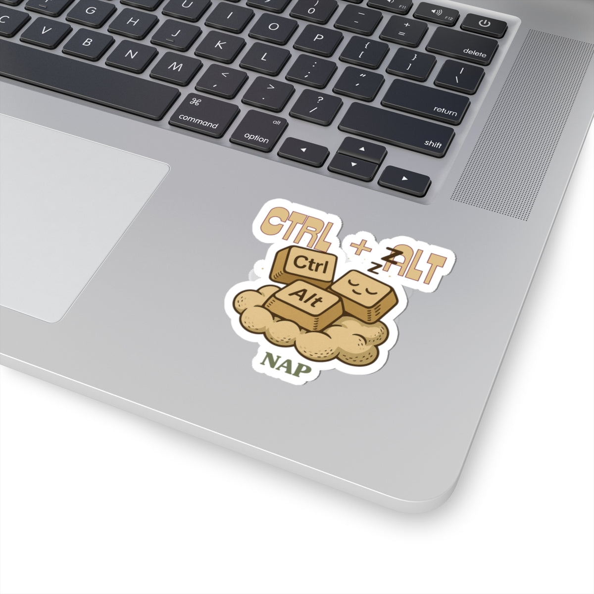 CTRL-ALT- Nap Fun Laptop Decals, CTRL ALT NAP, Creative Office Decor, Geeky Gifts for Gamers, Nap Lovers