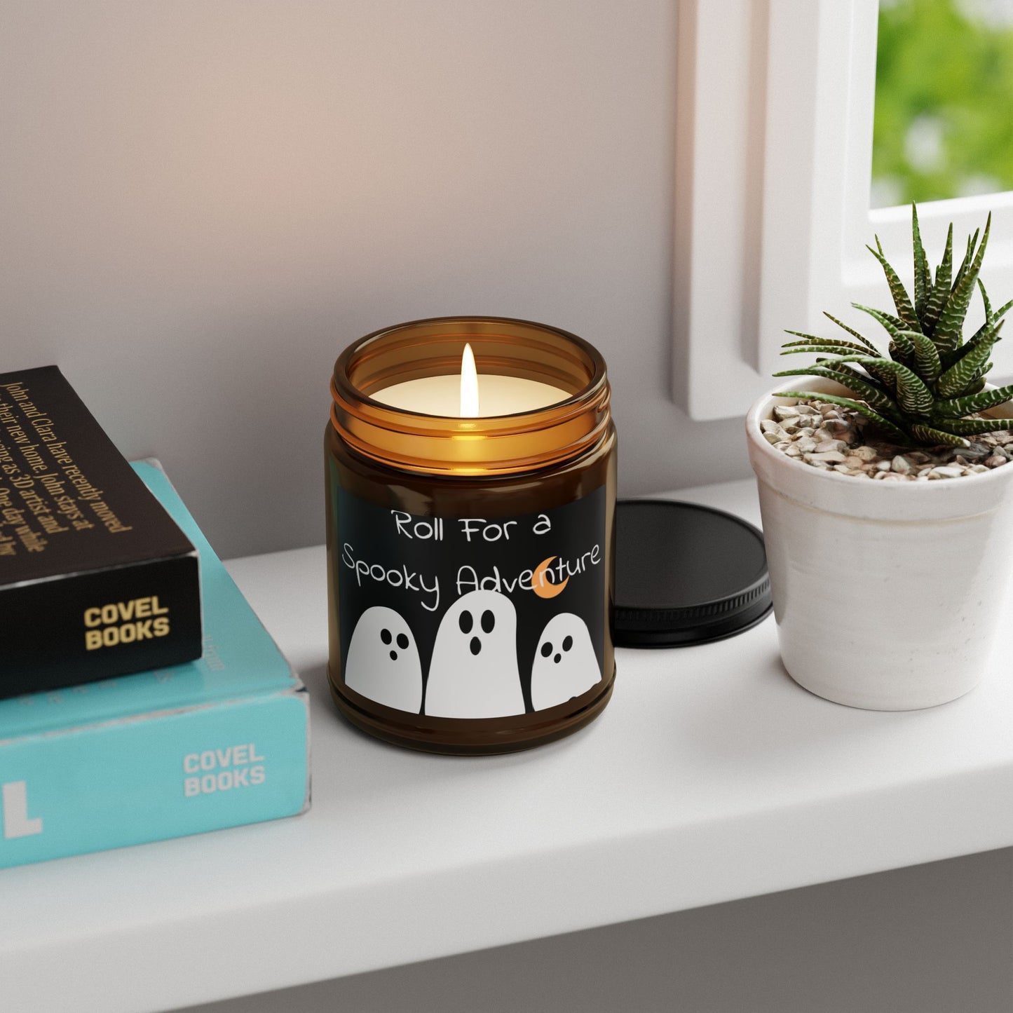 Scented Soy Candle (Multi-Size, Amber Jar)
