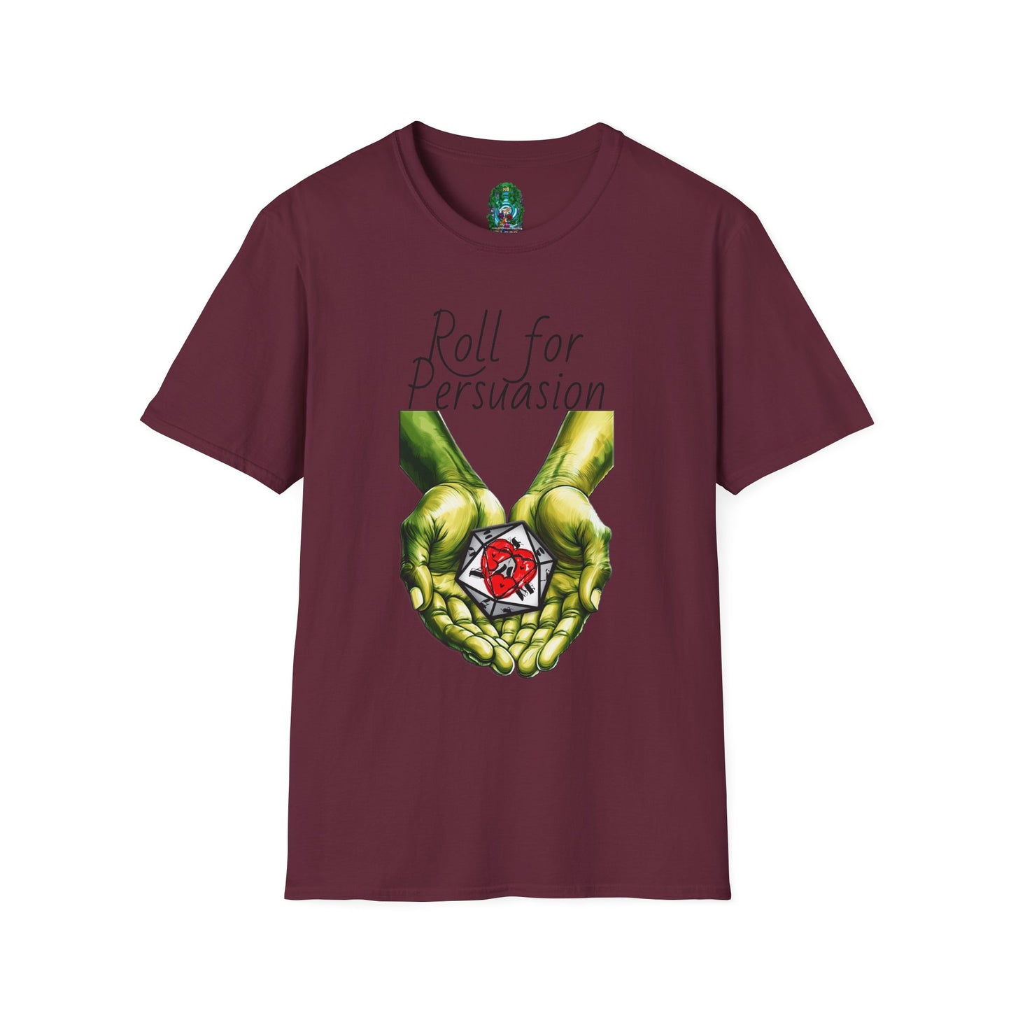 Roll for Persuasion Unisex Softstyle T-Shirt - Ideal for Gamers & D&D Fans