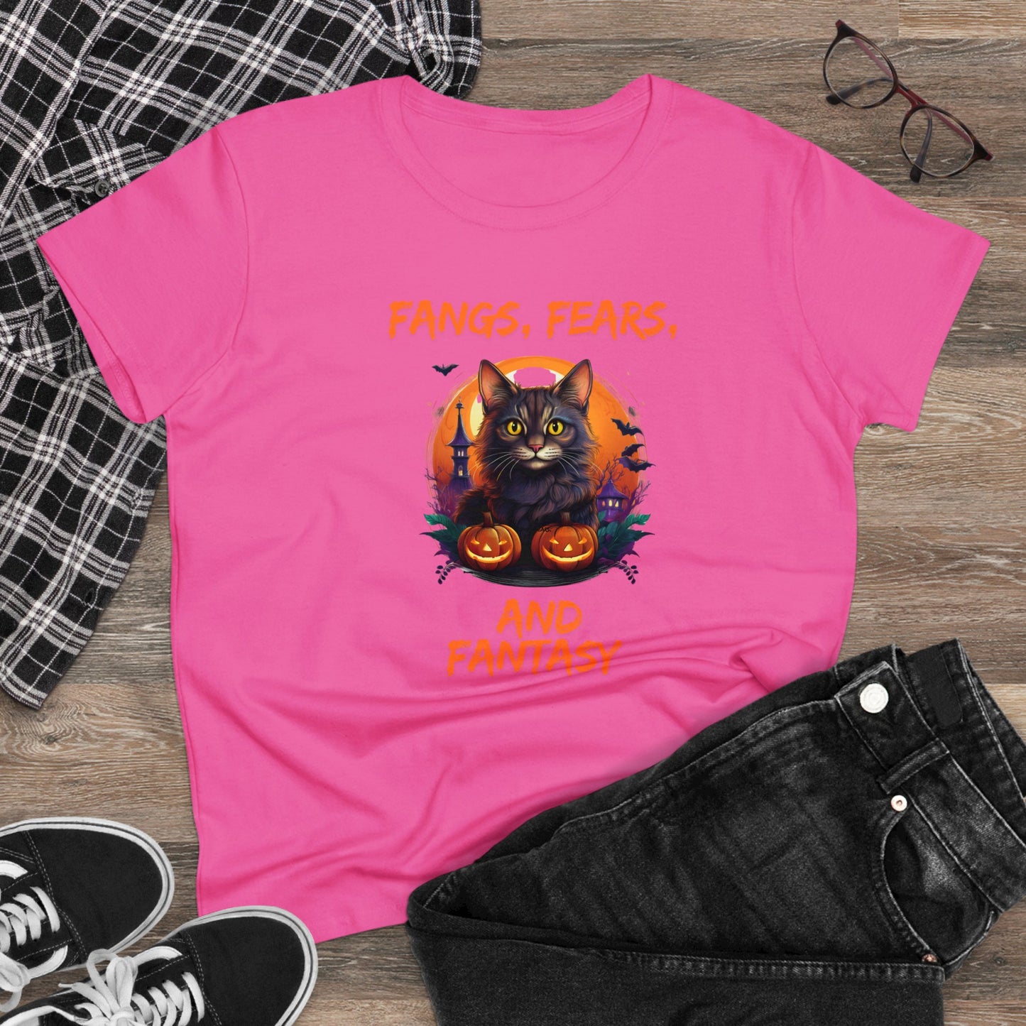 Fangs fears Women's Midweight Cotton Tee