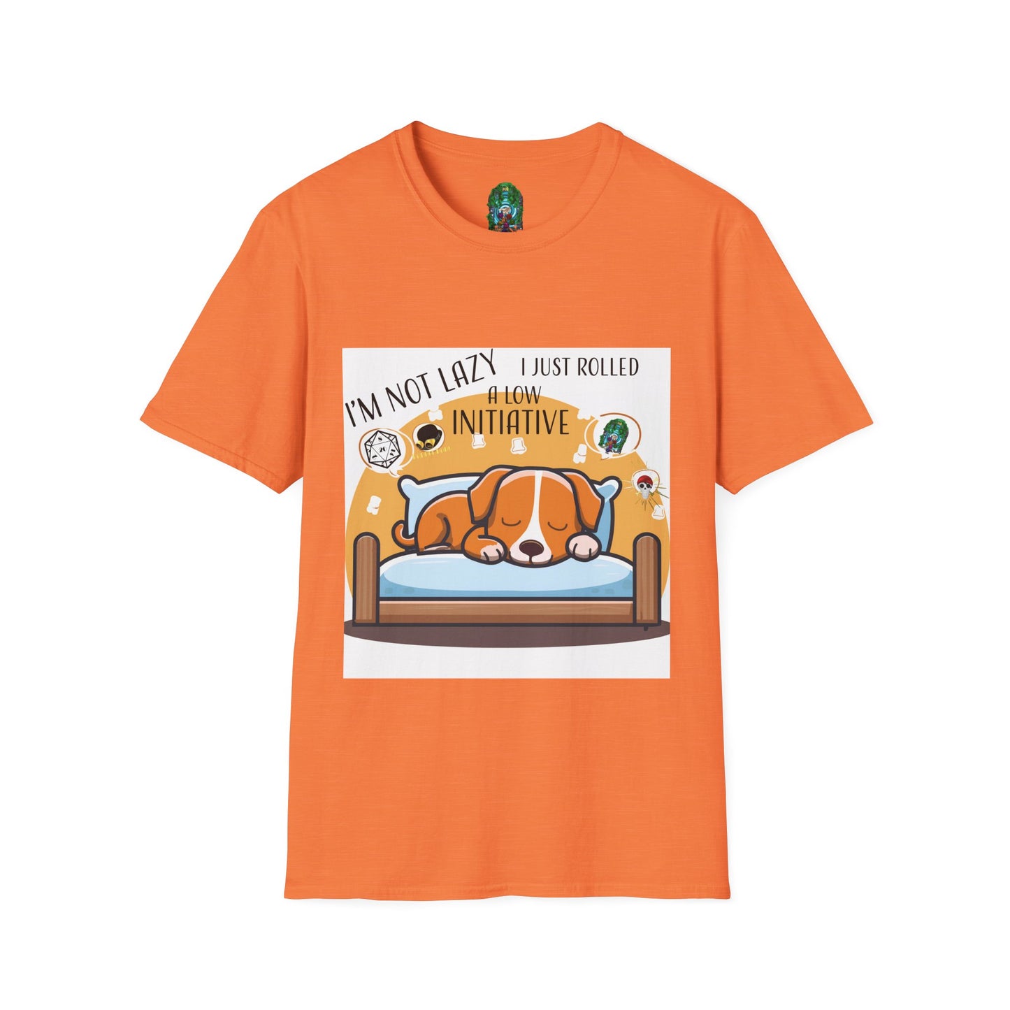Funny Dog Lover T-Shirt - I'm Not Lazy, I Just Rolled with Initiative