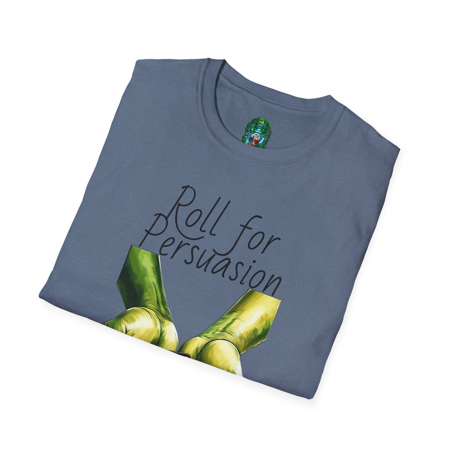 Roll for Persuasion Unisex Softstyle T-Shirt - Ideal for Gamers & D&D Fans
