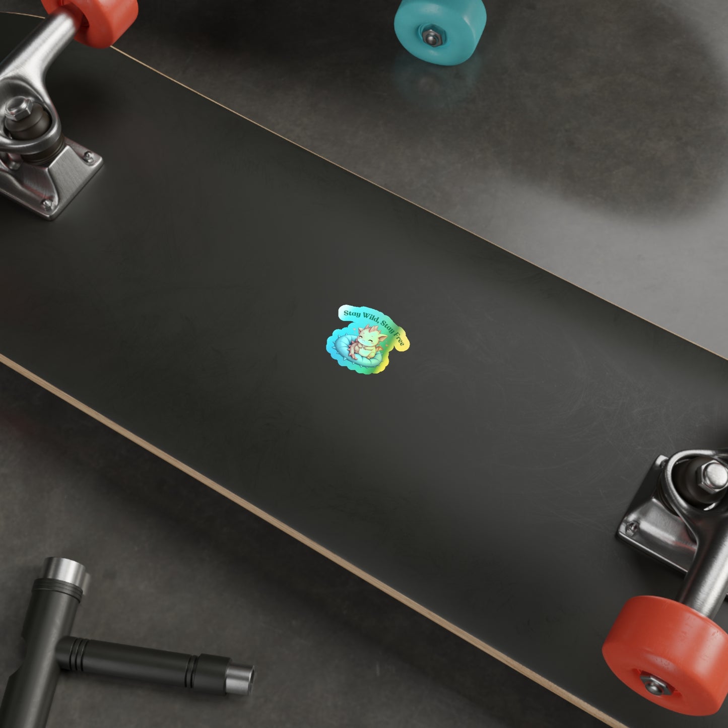 Stay Wild, Stay Free Holographic Die-cut Stickers