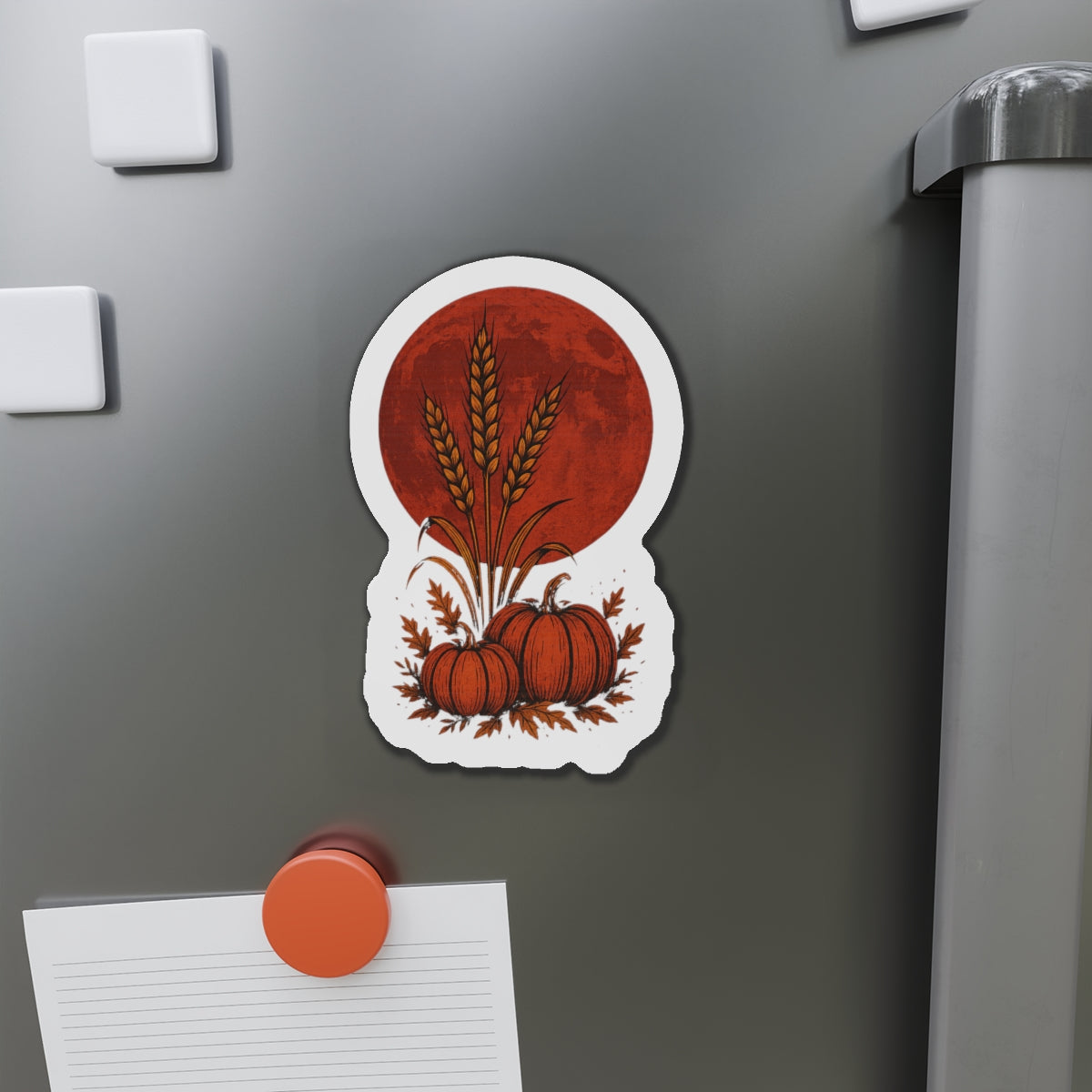 Harvest-Themed Die-Cut Magnets | Fall Decor, Pumpkin Lover Gifts, Kitchen Decor, Holiday Decorations, Seasonal Home Accessories