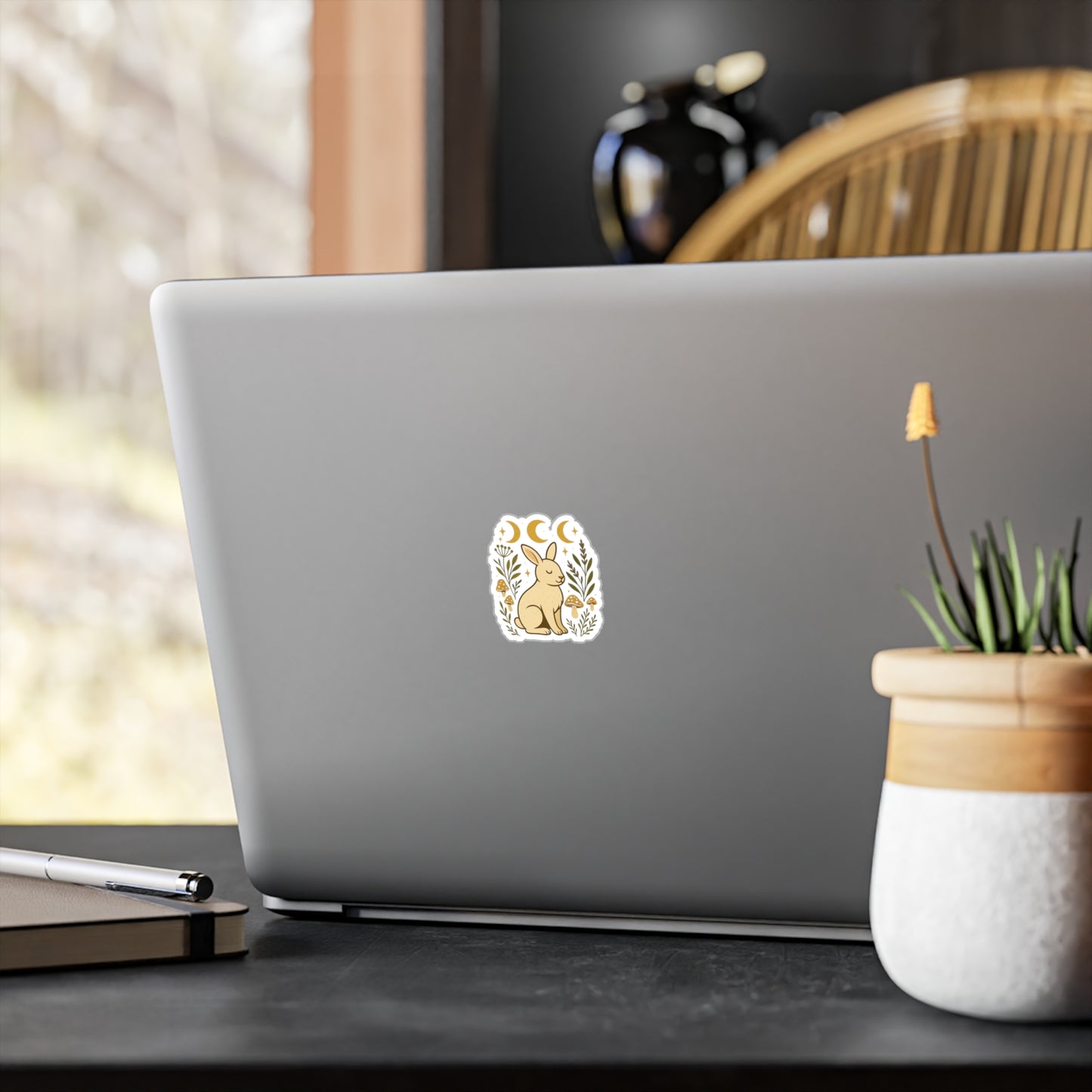 Cute Rabbit Vinyl Decals | Nature-Themed Stickers for Home Decor, Gifts, Craft Projects, Easter, Spring Decor
