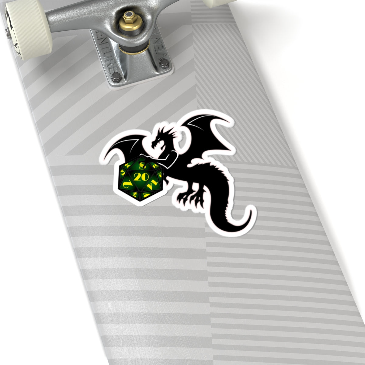 Dragon D20 Kiss-Cut Stickers for Gamers