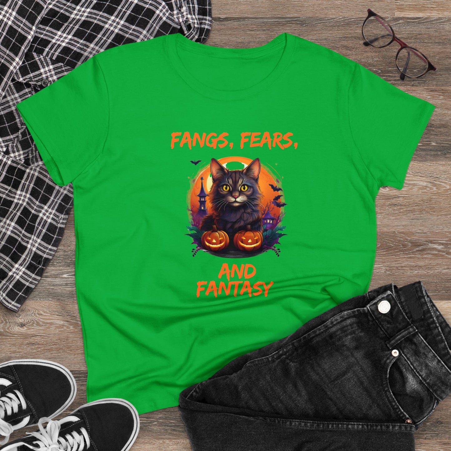 Fangs fears Women's Midweight Cotton Tee