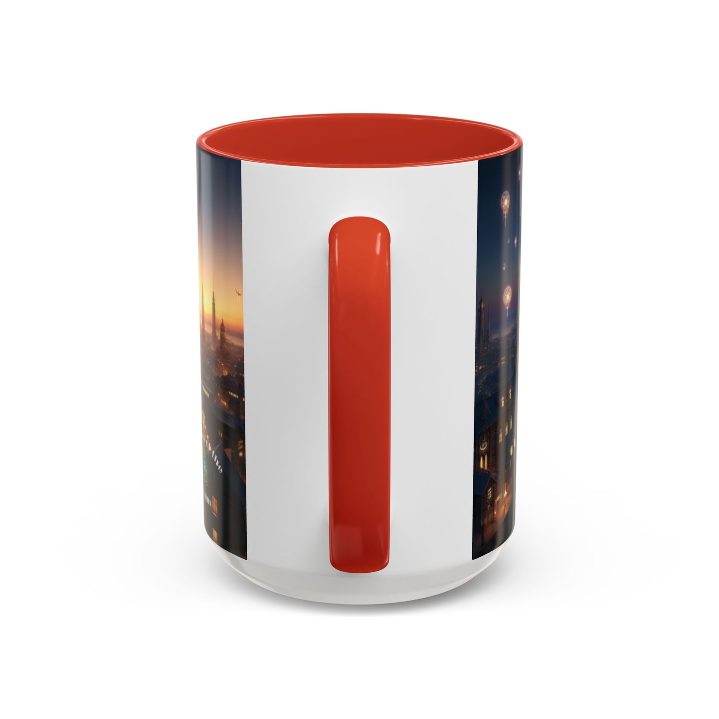 Accent Coffee Mug Fenic Elegant Ceramic Coffee Cup Available in 11oz and 15oz Sizes