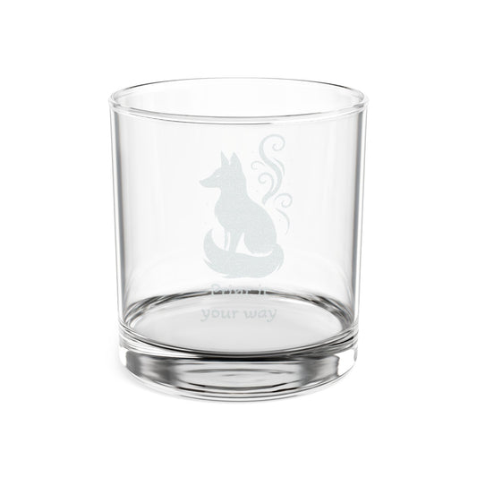 Engraved Winter Familiar- Fox Whiskey Glass Personalization available
