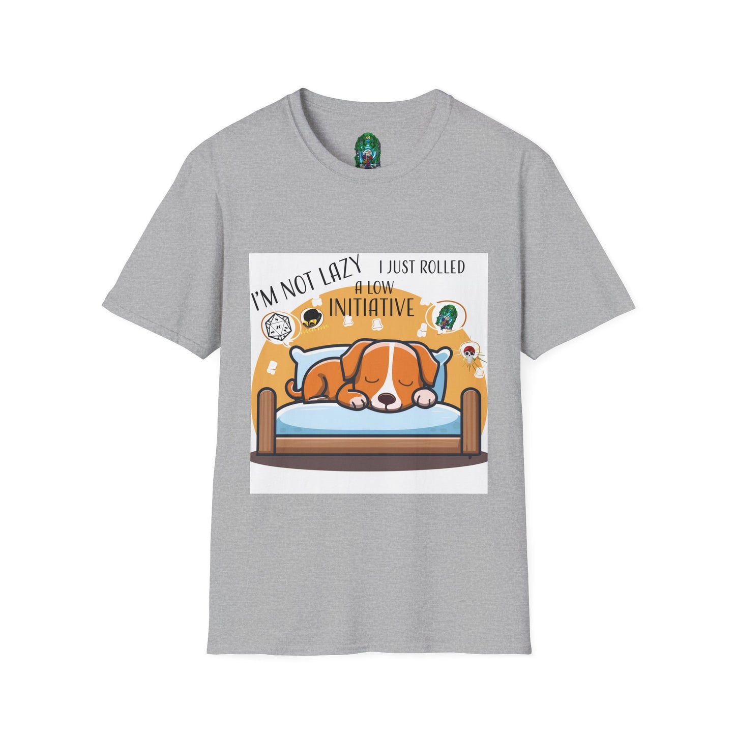 Funny Dog Lover T-Shirt - I'm Not Lazy, I Just Rolled with Initiative
