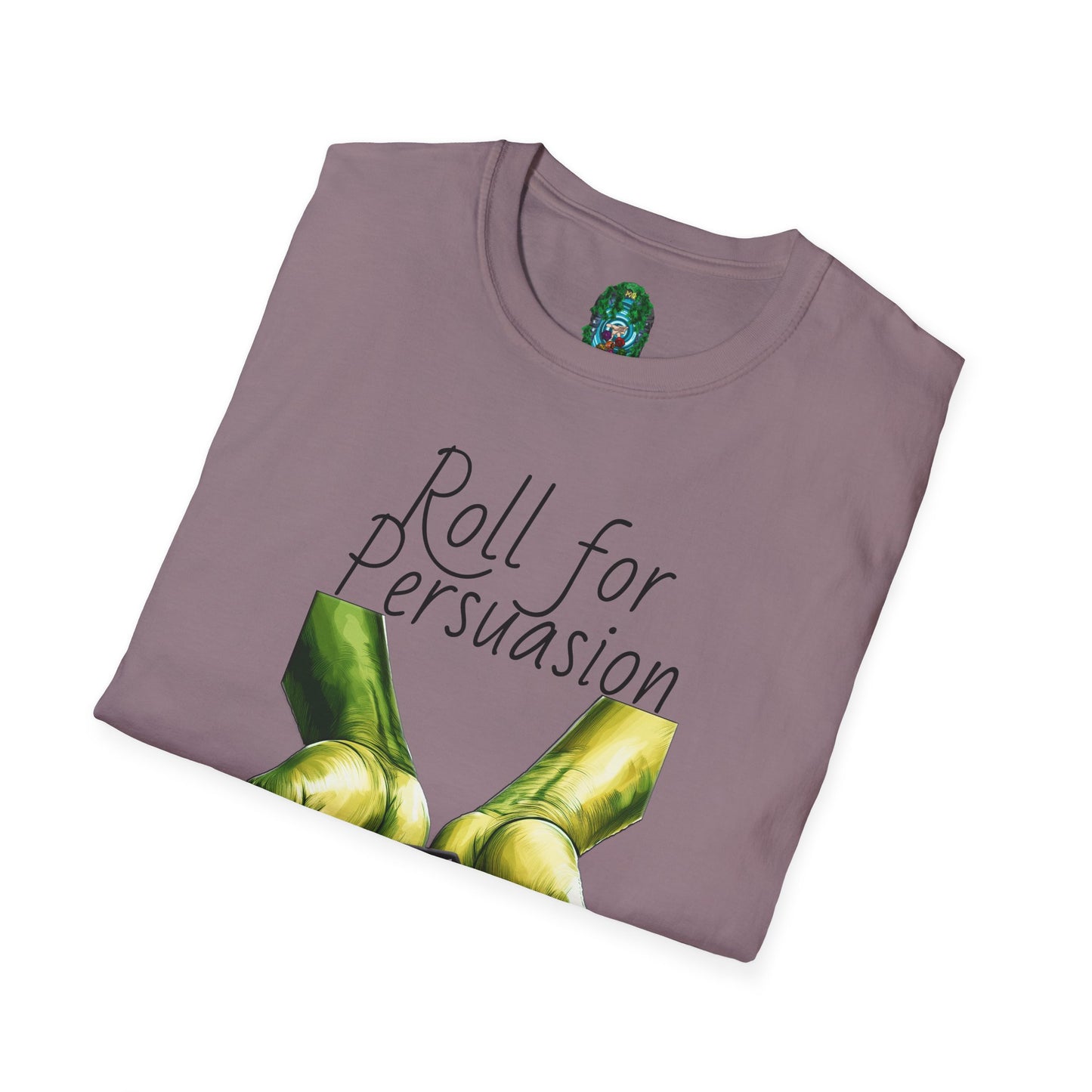 Roll for Persuasion Unisex Softstyle T-Shirt - Ideal for Gamers & D&D Fans