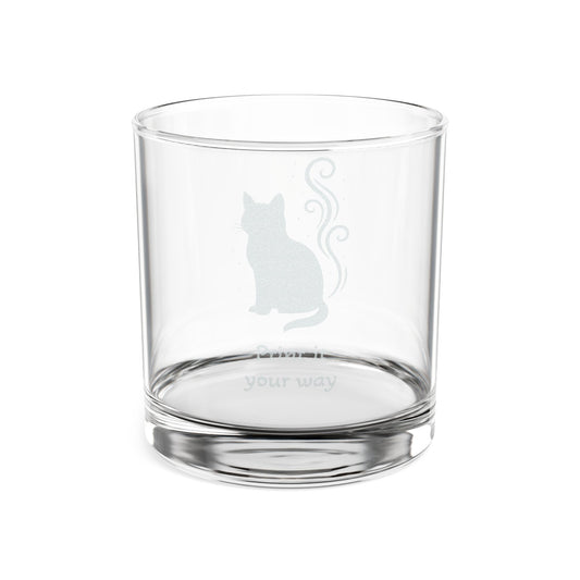 Engraved Winter Familiar- Cat Whiskey Glass Personalization available