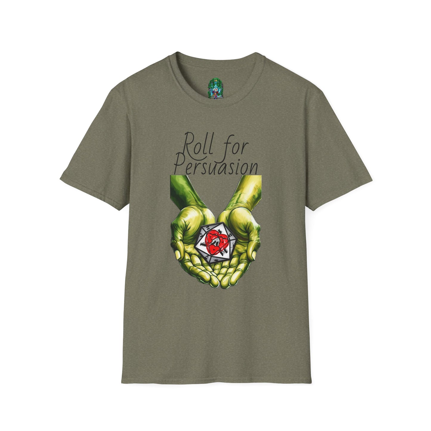 Roll for Persuasion Unisex Softstyle T-Shirt - Ideal for Gamers & D&D Fans