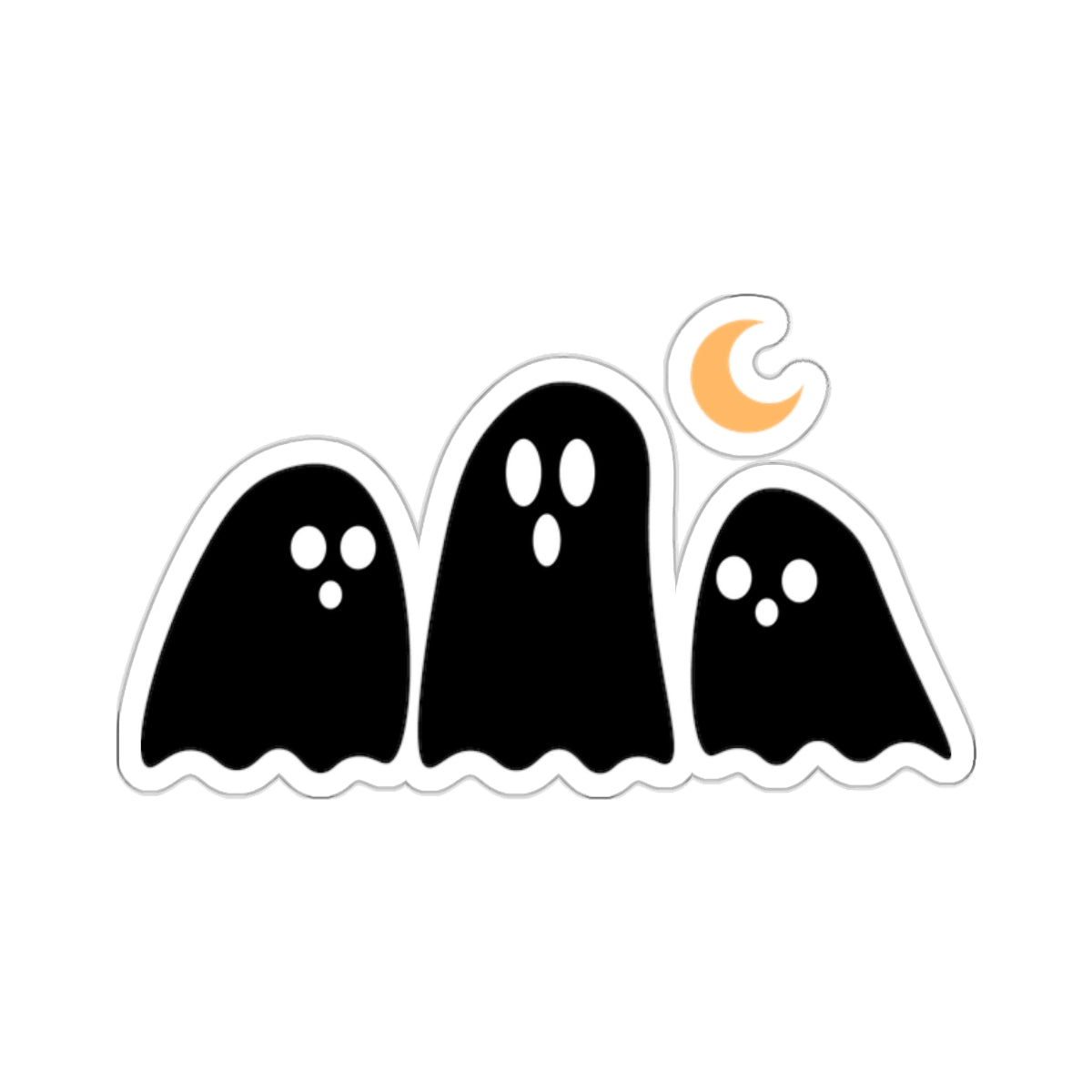 Spooky Ghost Kiss-Cut Stickers