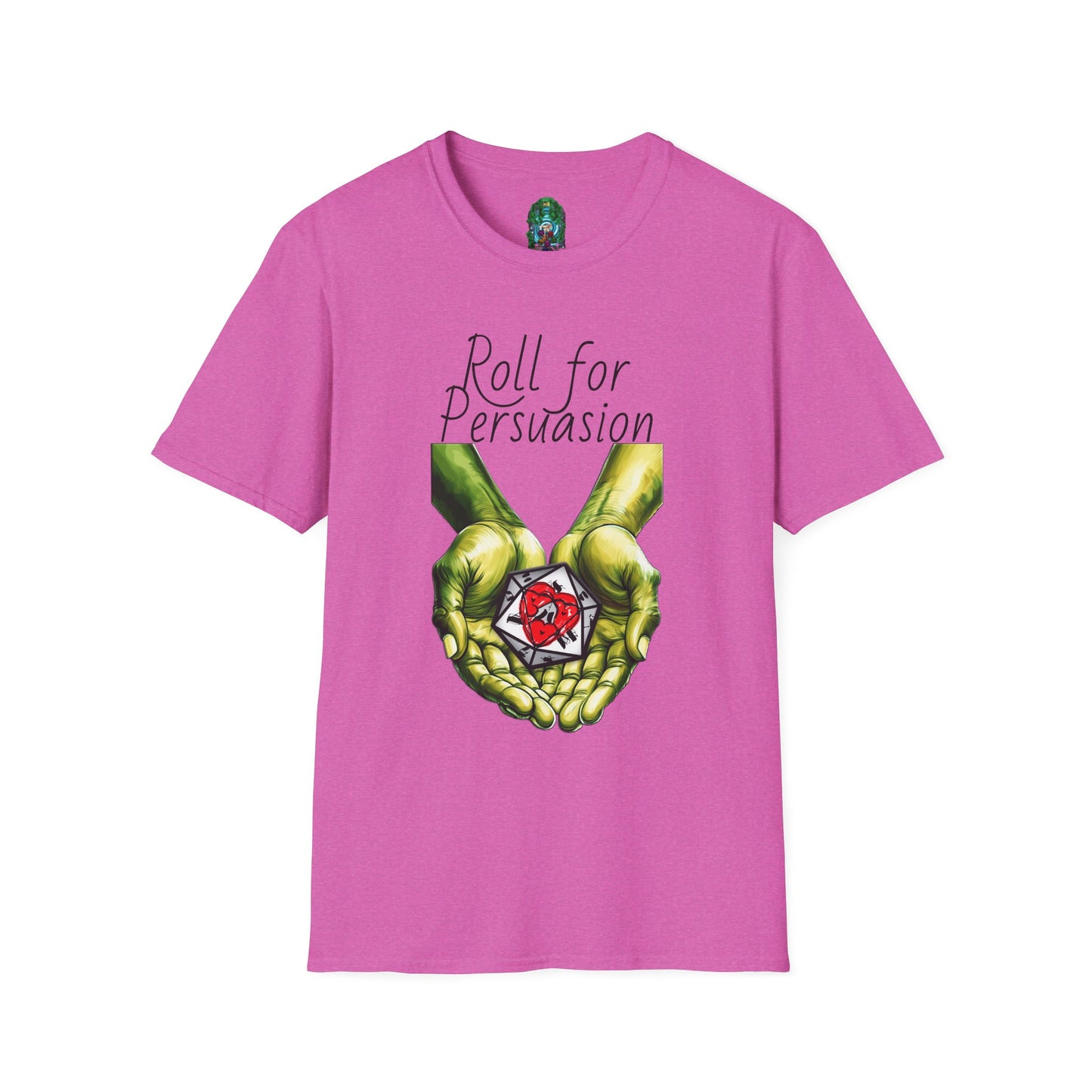 Roll for Persuasion Unisex Softstyle T-Shirt - Ideal for Gamers & D&D Fans
