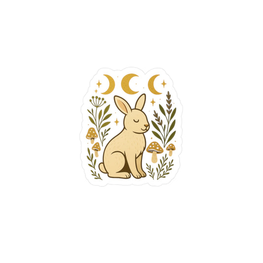 Cute Rabbit Vinyl Decals | Nature-Themed Stickers for Home Decor, Gifts, Craft Projects, Easter, Spring Decor