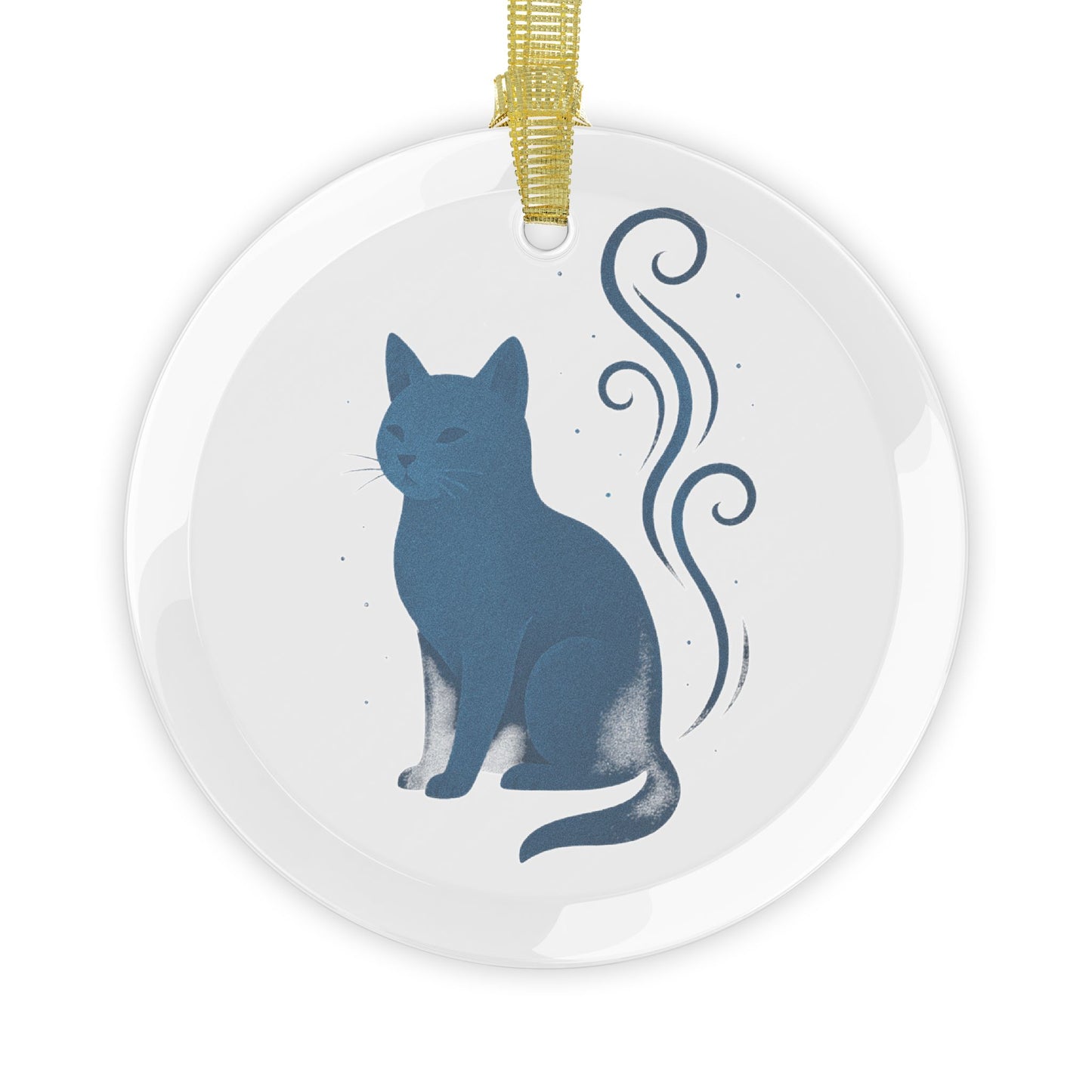 Spirit Cat-Glass Ornaments