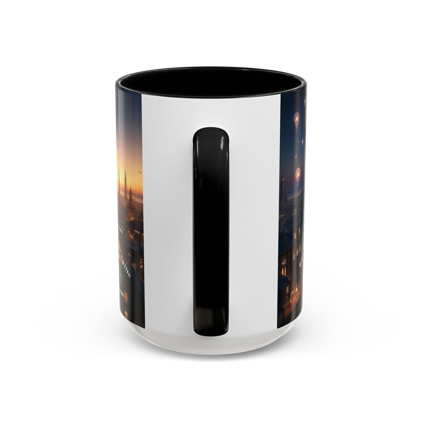 Accent Coffee Mug Fenic Elegant Ceramic Coffee Cup Available in 11oz and 15oz Sizes