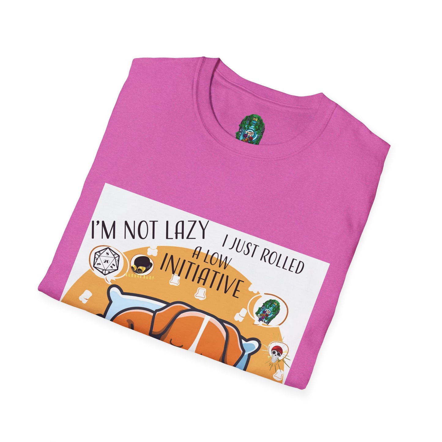 Funny Dog Lover T-Shirt - I'm Not Lazy, I Just Rolled with Initiative