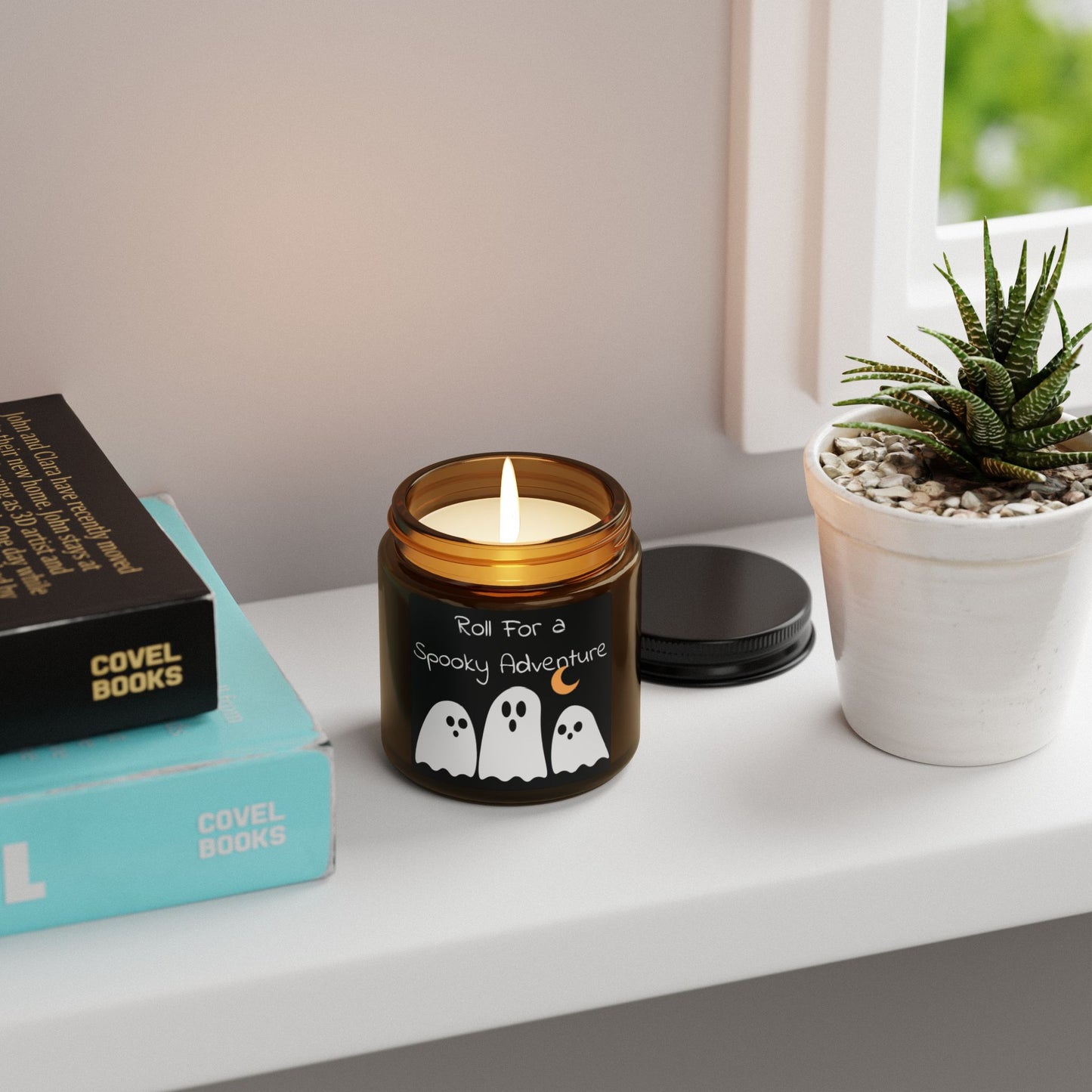 Scented Soy Candle (Multi-Size, Amber Jar)
