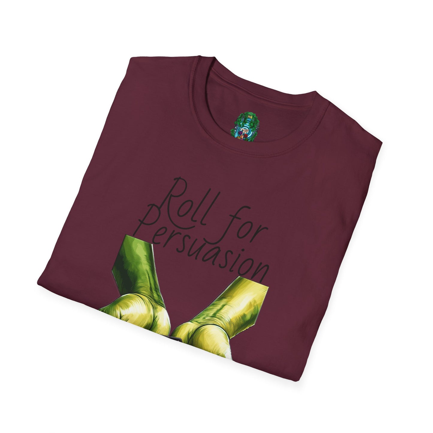 Roll for Persuasion Unisex Softstyle T-Shirt - Ideal for Gamers & D&D Fans